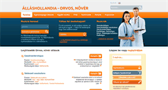 Desktop Screenshot of orvos-nover.allashollandia.hu