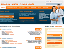 Tablet Screenshot of orvos-nover.allashollandia.hu
